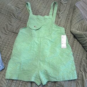 Urban outfitters green overalls nwt